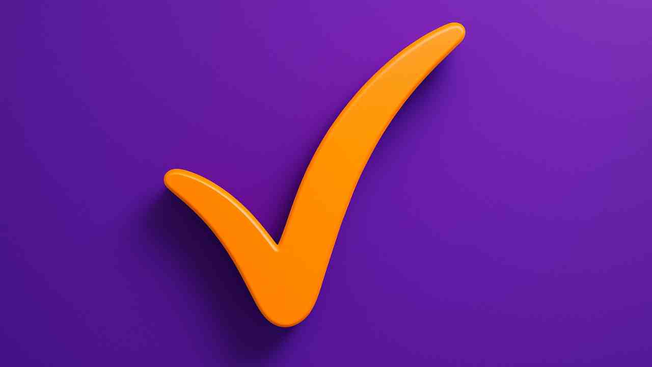 klavyede tik işareti yapmak