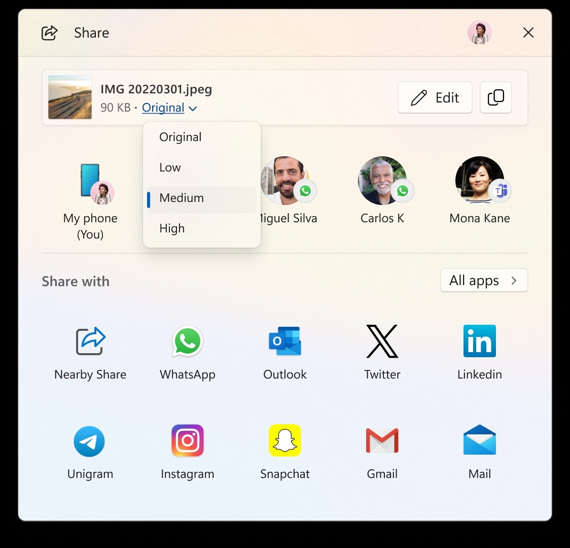 yeni widget windos 11