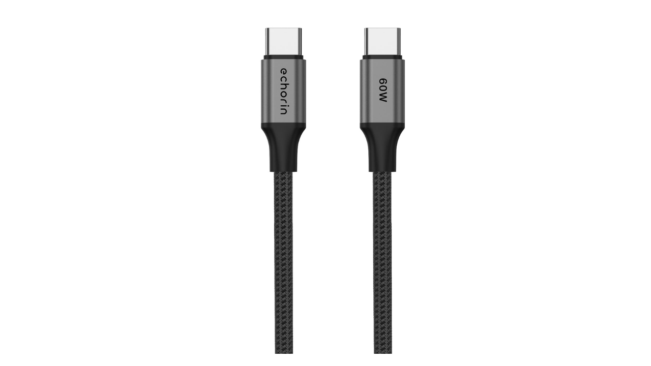 Echorin USB C'den USB C'ye Örgülü Hızlı Şarj ve Data Kablosu