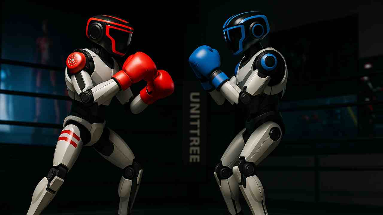 insansı robot boks maçı