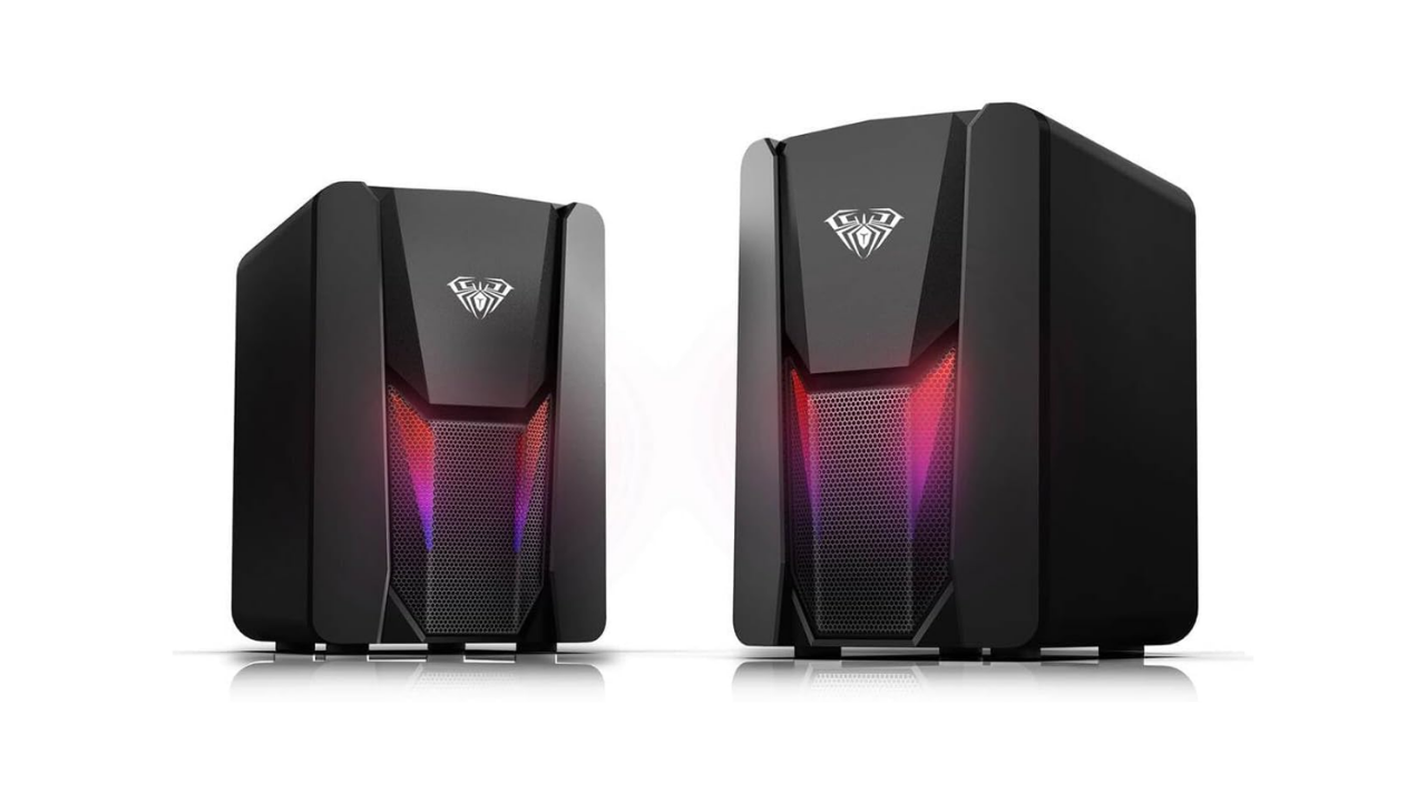 Aula N-108 1+1 USB/Aux Stereo 2.0 RGB Masaüstü Gaming Hoparlör/ Ses Sistemi