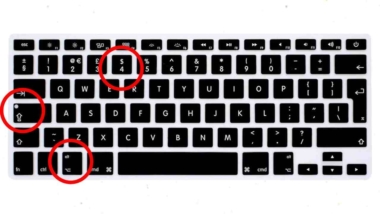 macbook dolar işareti