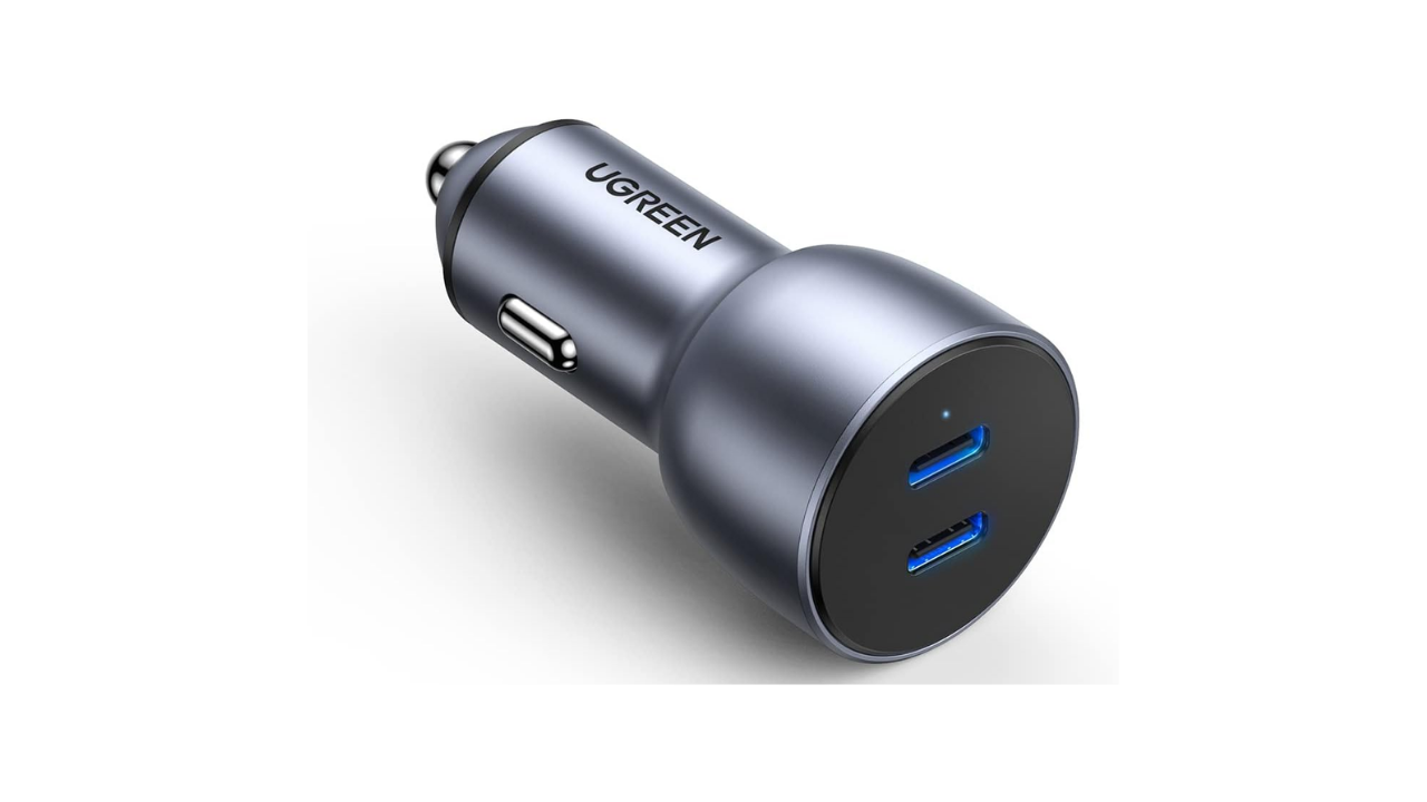 Ugreen Çift PD Type-C Çıkışlı 50W Araç Çakmaklık Şarj Cihazı