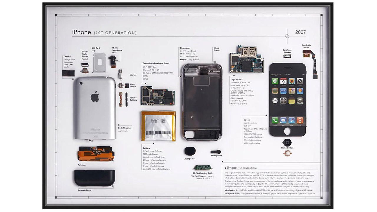 ilk iPhone sanat eserine dönüştürüldü