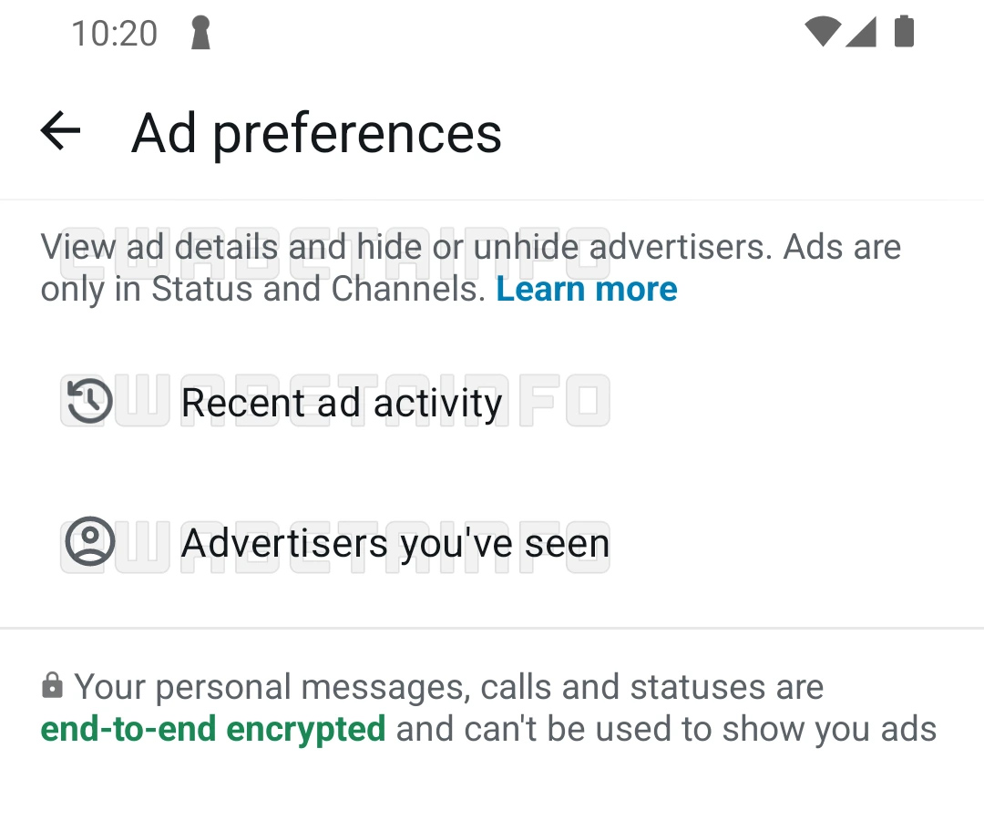 WhatsApp reklamları
