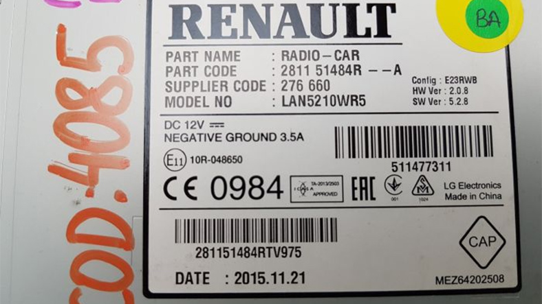 renault radyo kodu bulma