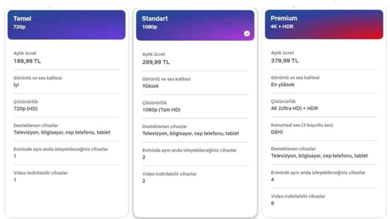 netflix zam türkiye fiyatları