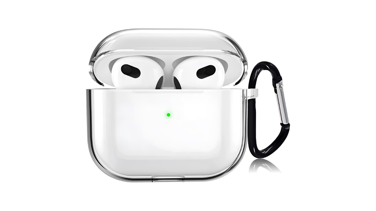 Minesk Airpods 4. Nesil için (2024) Şeffaf Cyrstal Clear Ultra Berrak Kılıf 