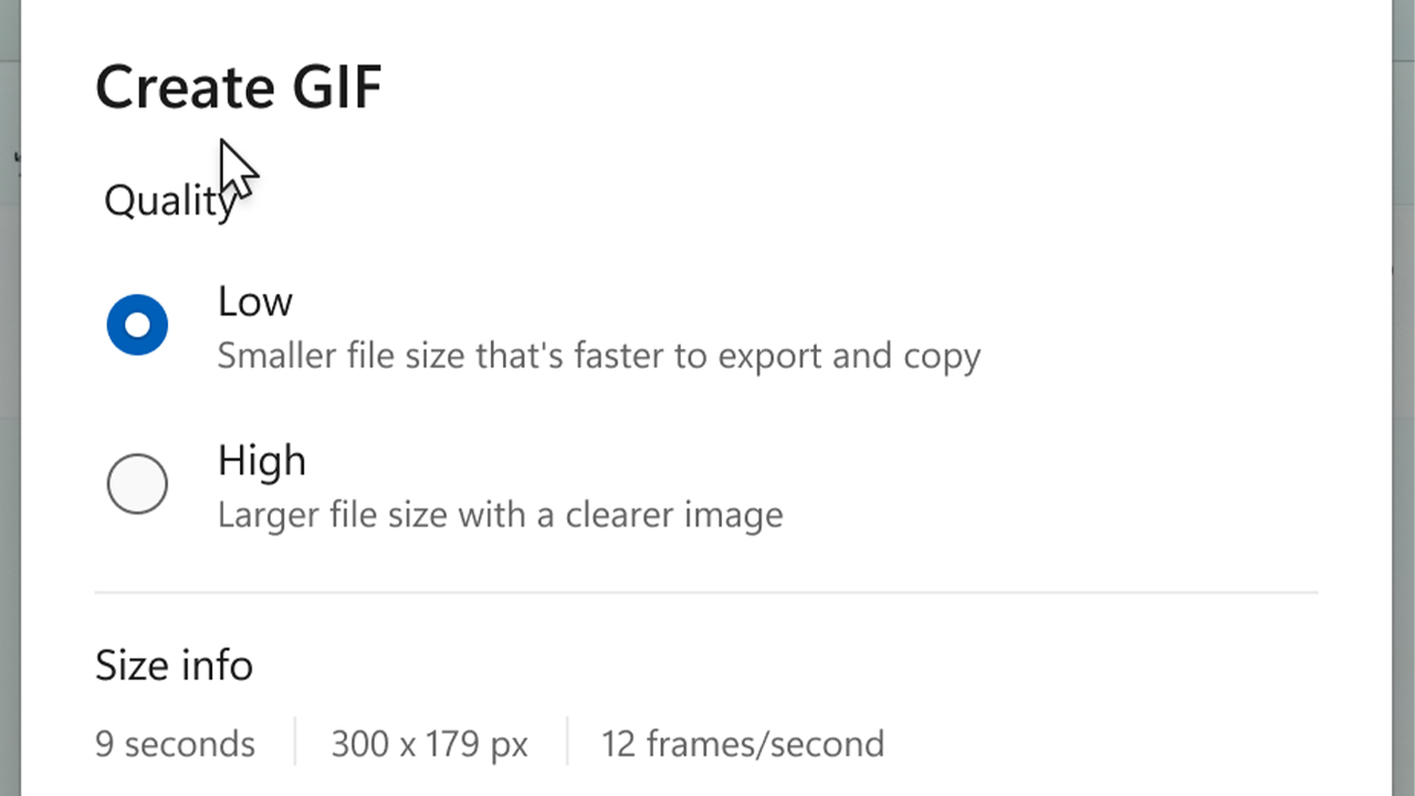 Windows 11 GIF oluşturma