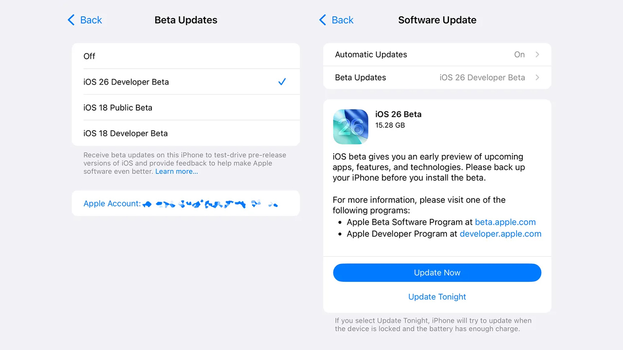 ios 26 beta