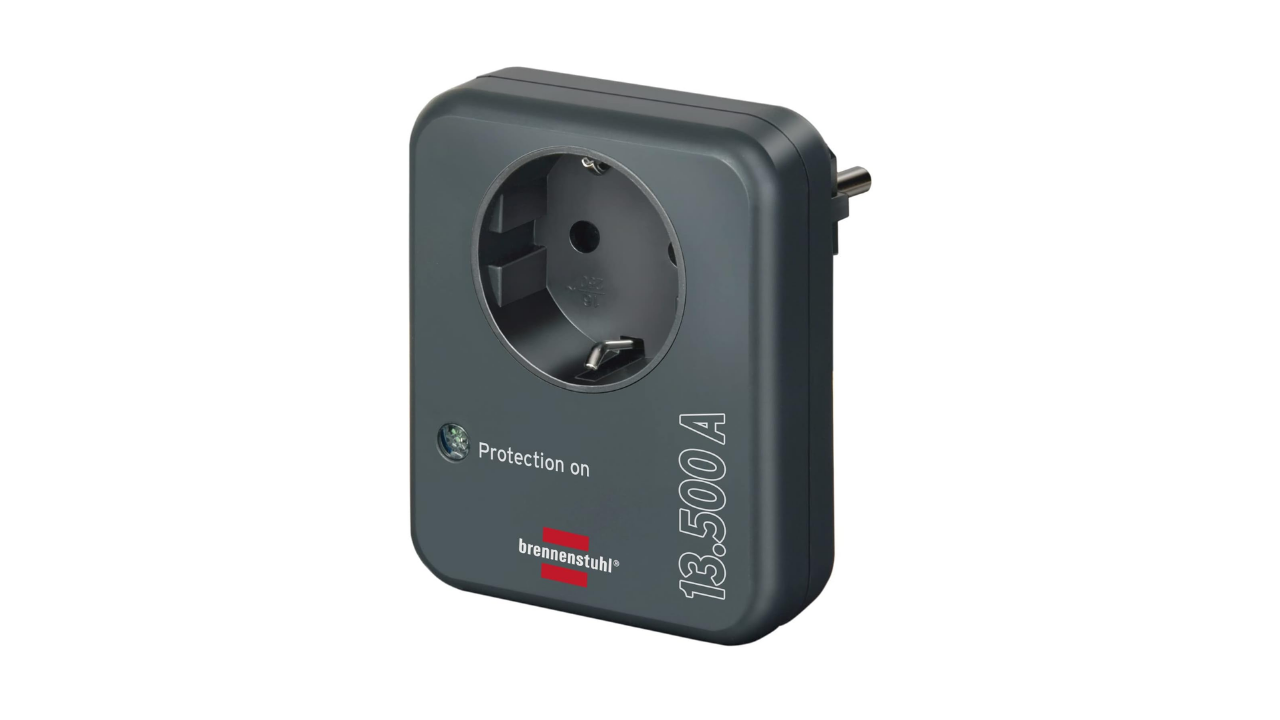 Brennenstuhl Eco Line Serisi 13.500A Akım Koruyucu Tek Soketli Priz