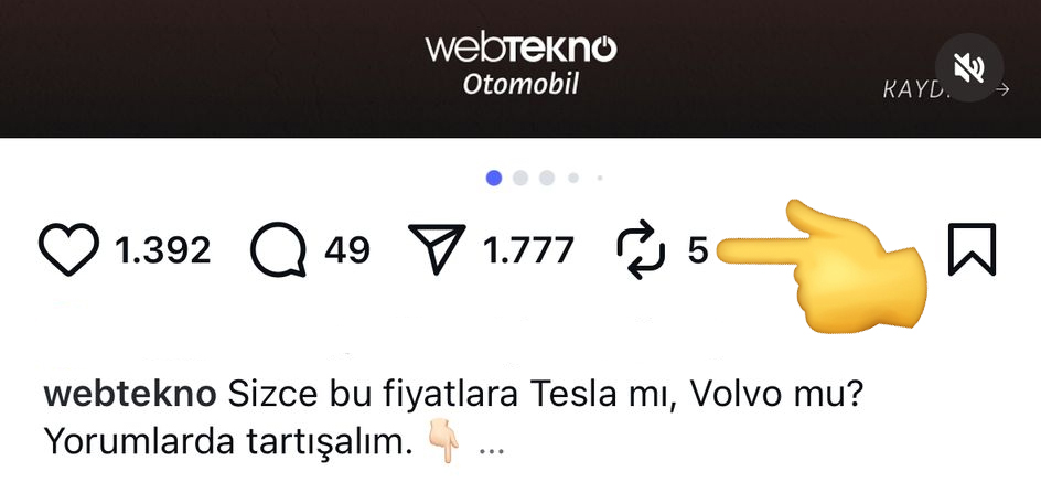 Instagram yeniden paylaşma