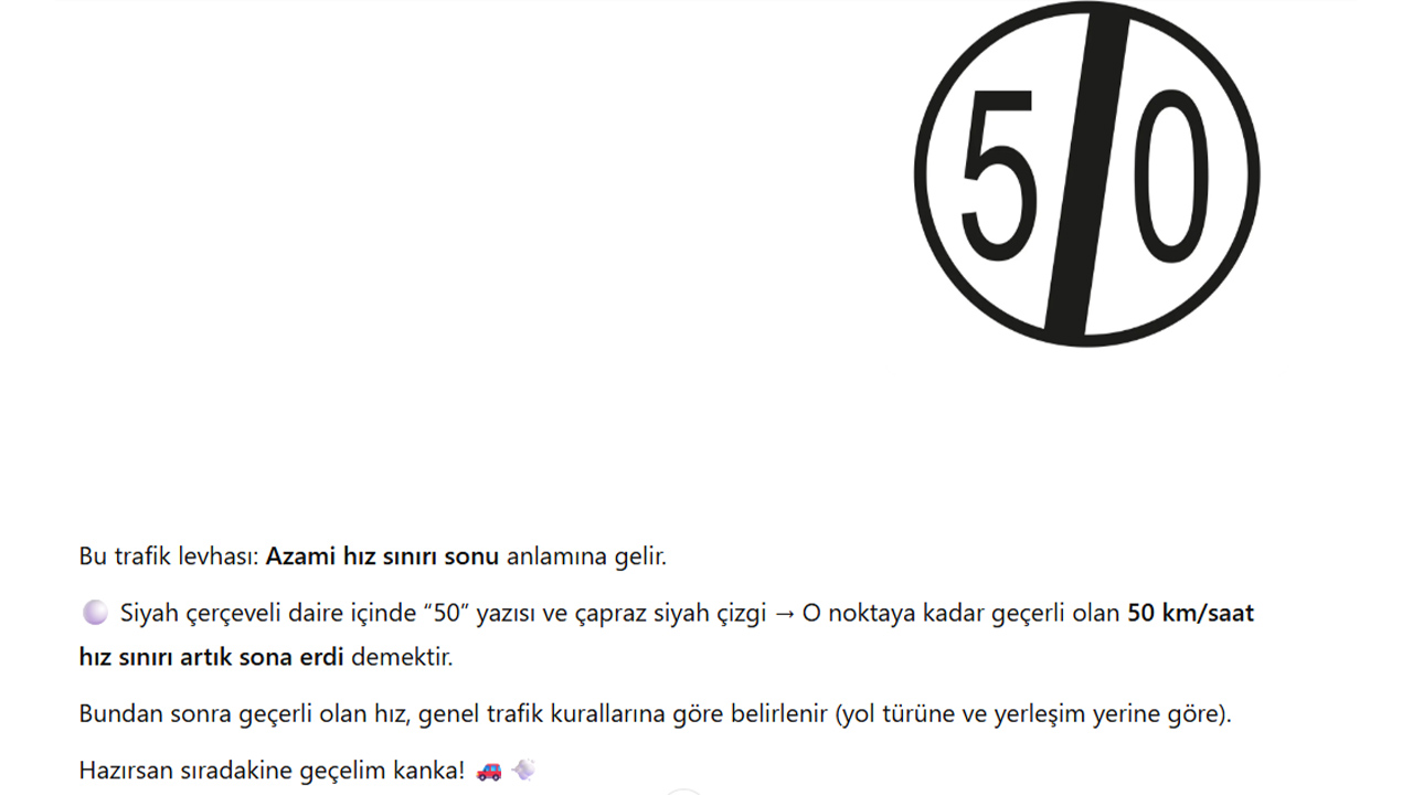 Hız Sınırlaması Sonu