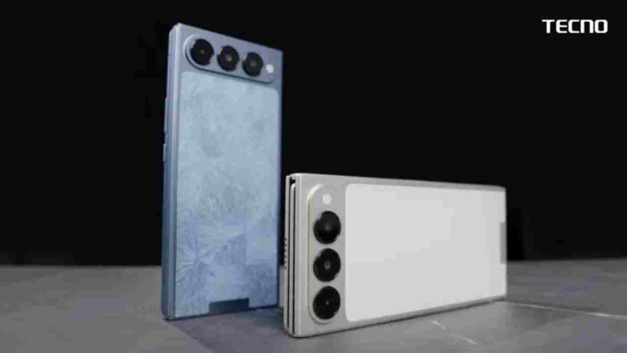 tecno phantom üçe katlanabilir telefon