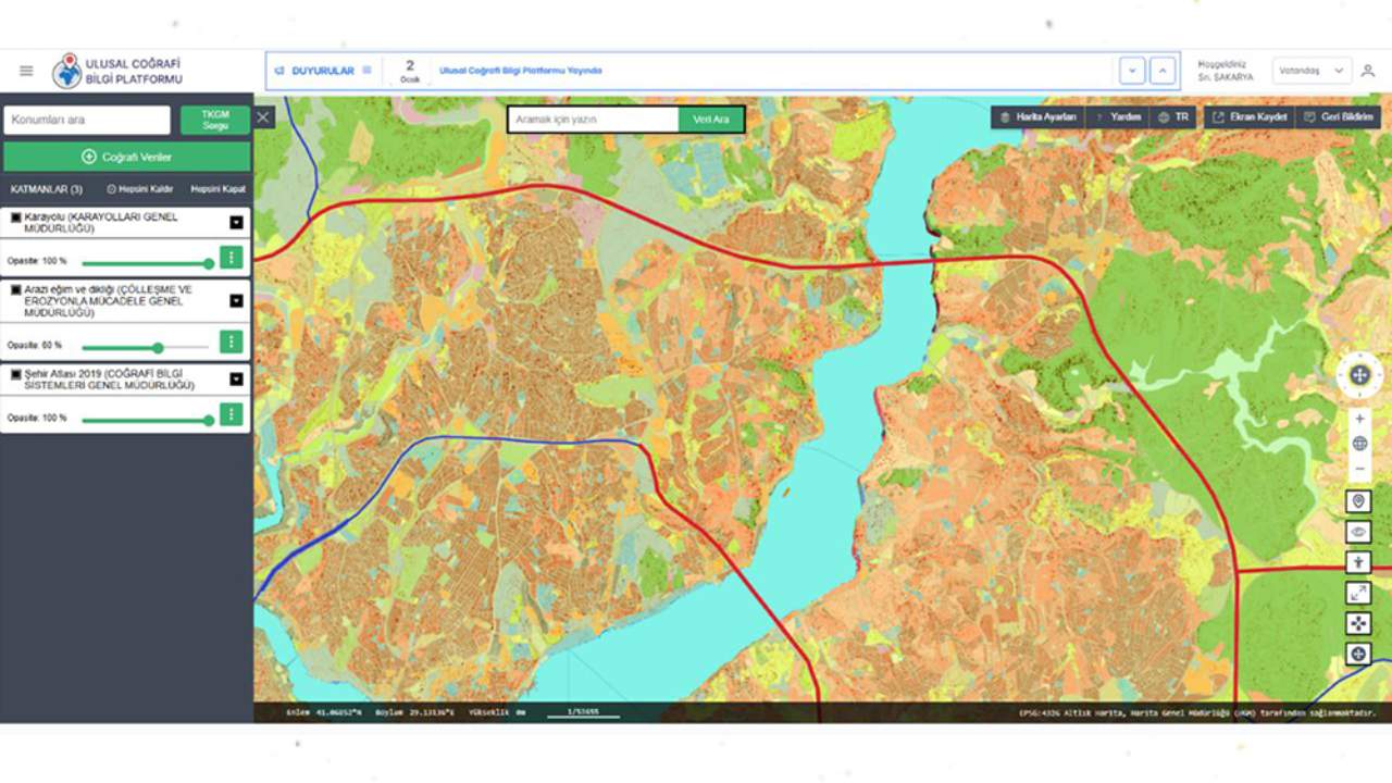 edevlet dijital harita