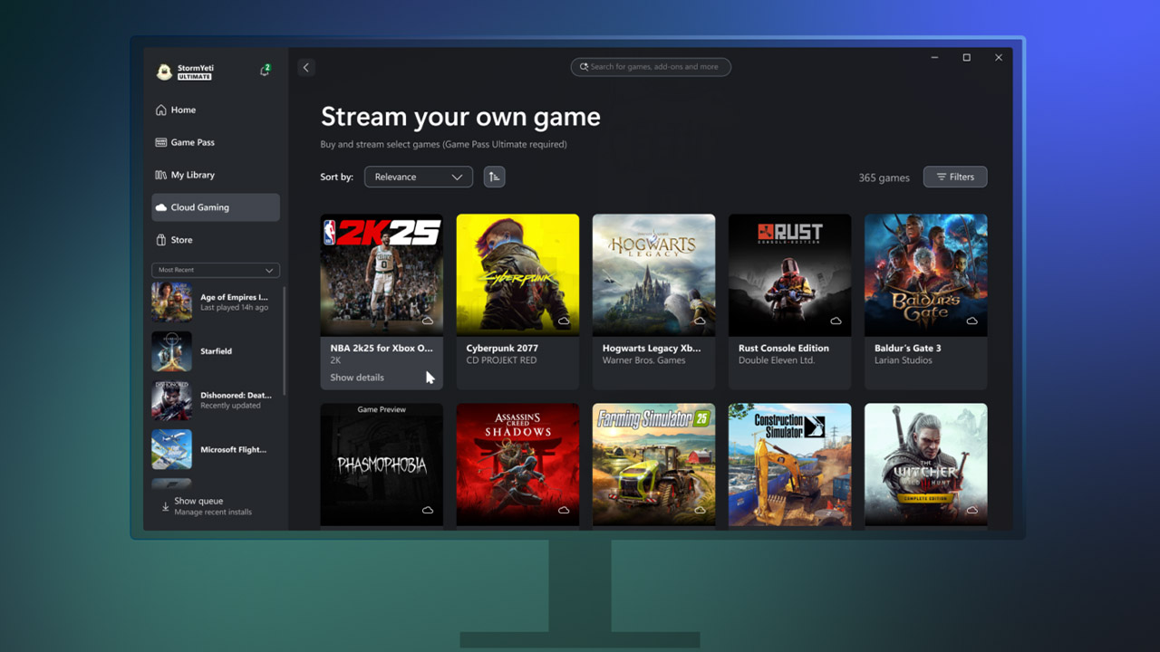 Xbox'ta yüklü oyunlar PC'de oynanabilecek