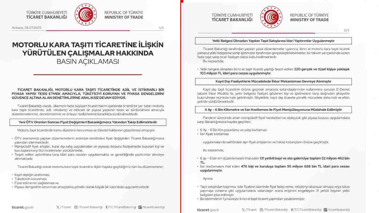 ötv ticaret bakanlığı