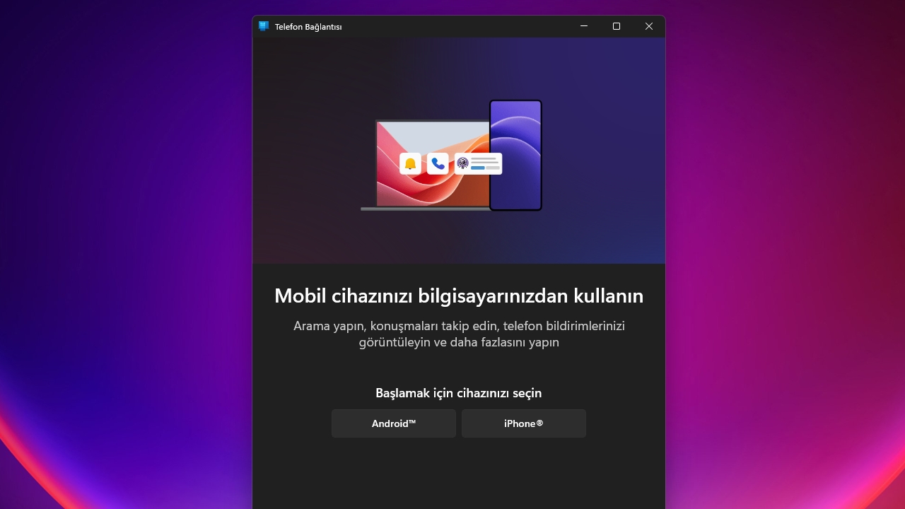 Telefonunuzla Senkronize Edin