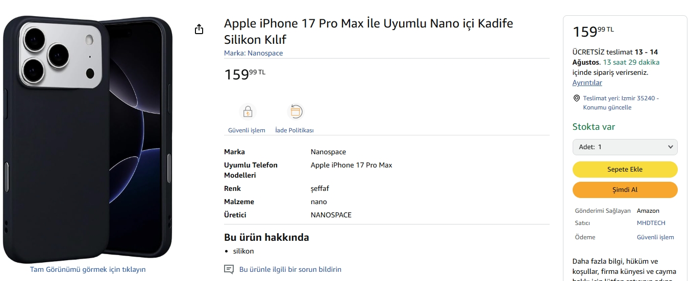 iPhone 17 kılıf