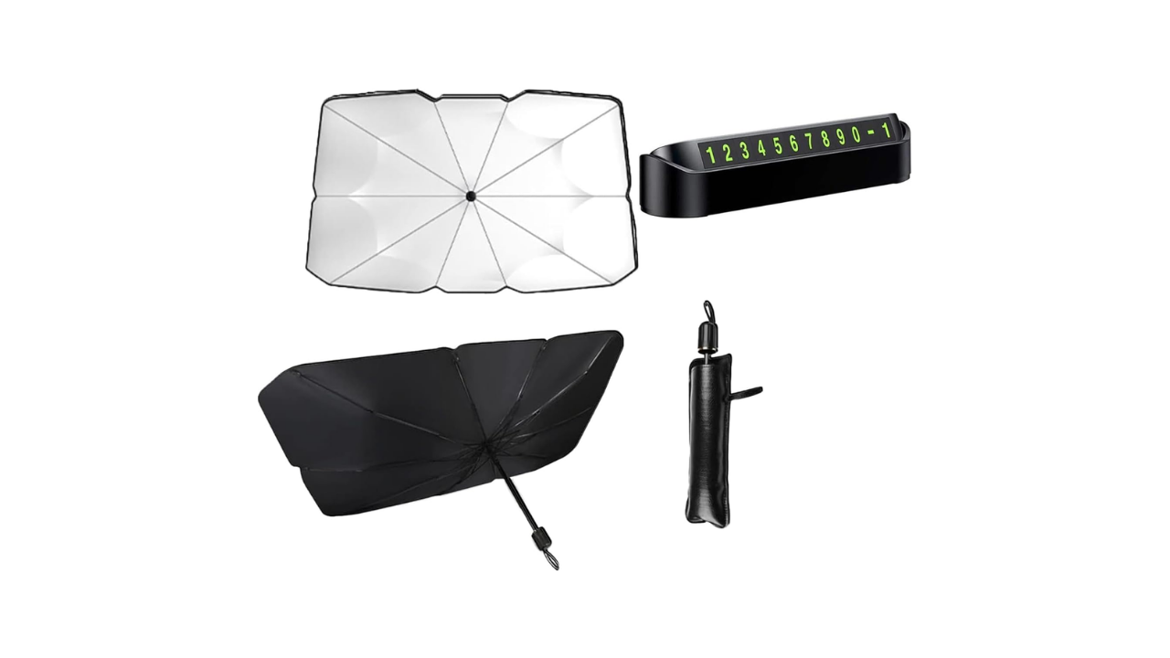 Orret Home Katlanabilir Oto Güneşliği ve Numaratör Seti