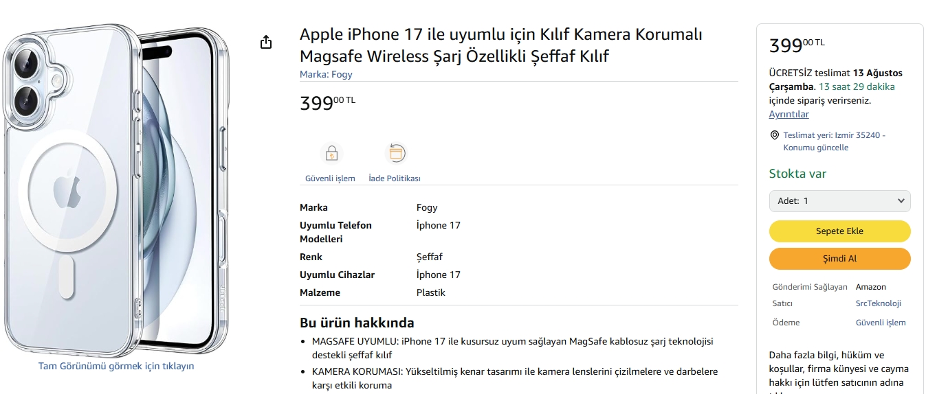 iPhone 17 kılıf