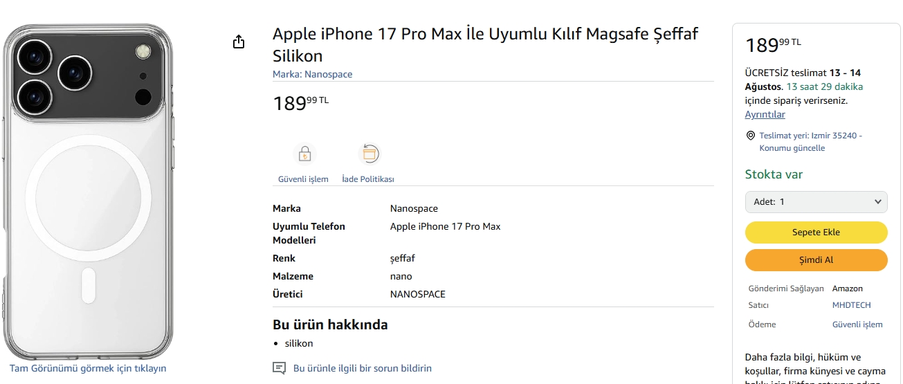 iPhone 17 kılıf