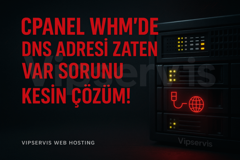 cPanel WHM’de DNS Girişi Zaten Mevcut” Hatası Nedir?
