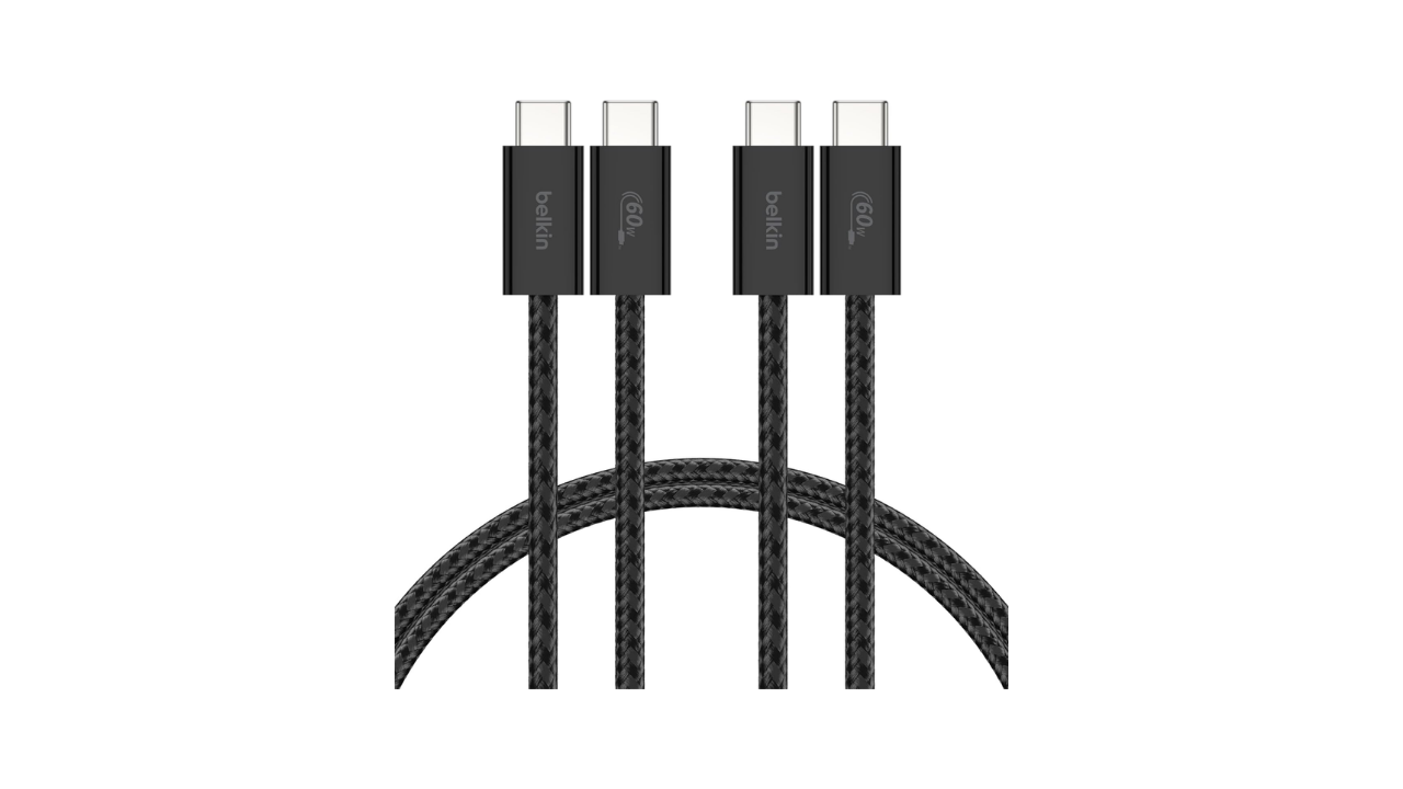 Belkin 2'li Örgülü USB-C - USB-C Kablo