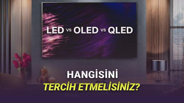 OLED, QLED ve LED Karşılaştırması: Hangi Ekran Teknolojisi Sizin İçin Uygun?