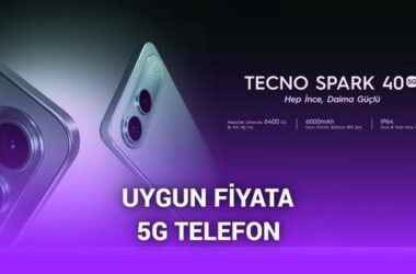 Uygun Fiyatlı TECNO SPARK 40 5G: Yüksek Batarya Kapasitesi ve Gelişmiş Özelliklerle Fiyat-Performans Lideri