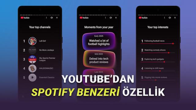 YouTube, 2025 İçin Yeni Yıllık Özet Özelliğini Kullanıma Sundu! En Çok İzlediğiniz Videoları, Kanalları ve Kişisel Analizleri Keşfedin