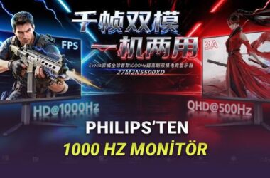 1000 Hz Yenileme Hızına Sahip Philips Evnia 27M2N5500XD Oyun Monitörü Tanıtıldı: Özellikleri ve Detayları