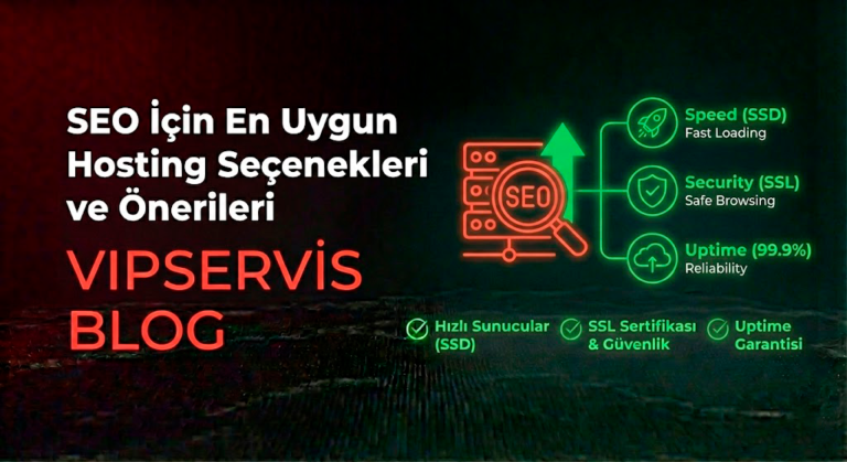 SEO İçin En Uygun Hosting Seçenekleri ve Önerileri: Hızlı ve Güvenilir Altyapıyla Vipservis