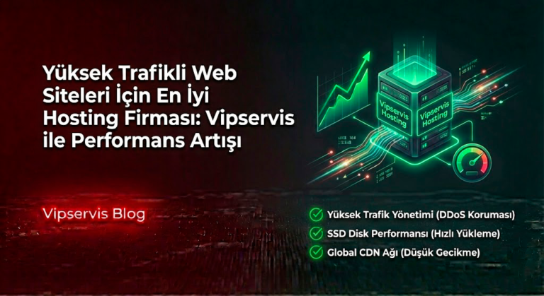 Yüksek Trafikli Web Siteleri İçin En İyi Hosting Firması: Vipservis ile Performans Artışı