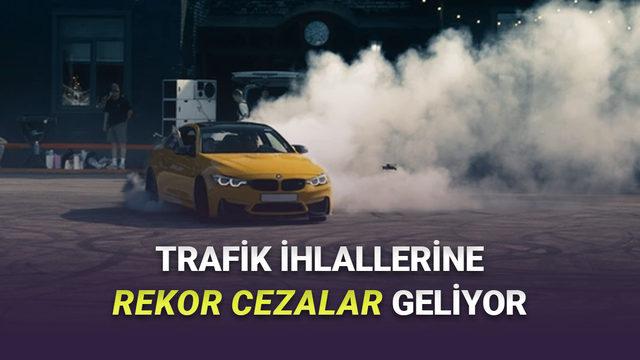 Drift ve Yarış Gibi Trafik İhlallerine Y&ouml;nelik Yeni D&uuml;zenleme: Rekor Para Cezaları Verilecek!