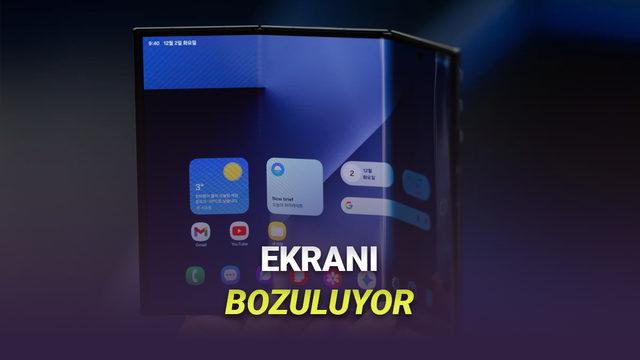 Üçe Katlanan Telefon Samsung Galaxy Z TriFold'da Sorunlar Ortaya Çıkmaya Başladı: Ekran Bozuluyor!