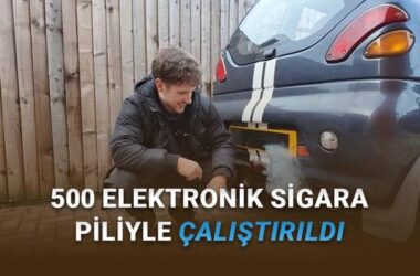 25 Yıllık Bir Elektrikli Otomobil, 500 Elektronik Sigara Piliyle Çalıştırıldı [Video]
