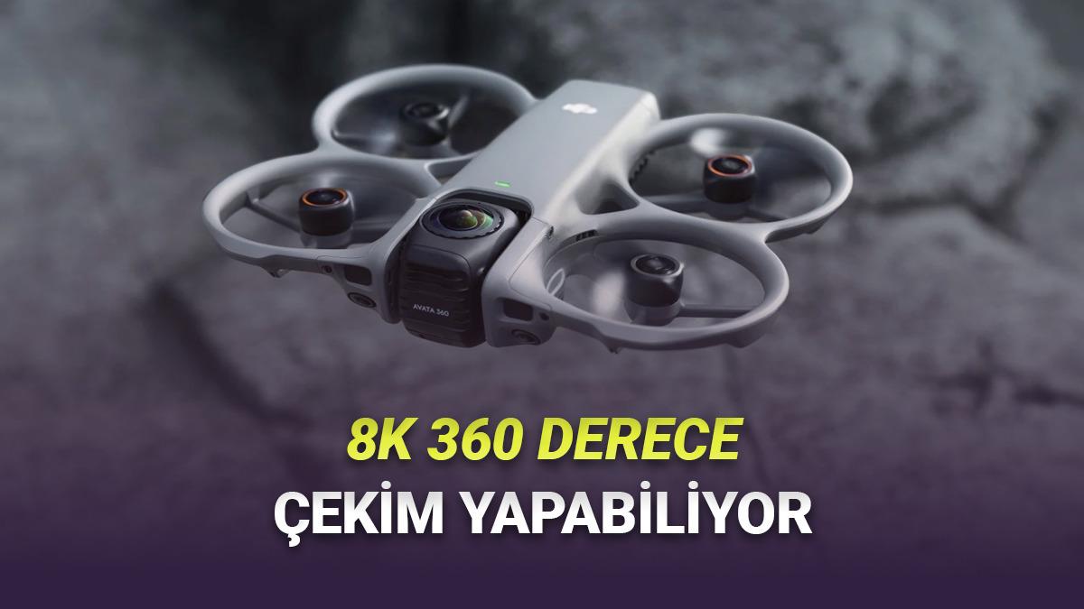 8K 60 FPS 360 Derece Video Kaydedebilen Drone DJI Avata 360 Tanıtıldı