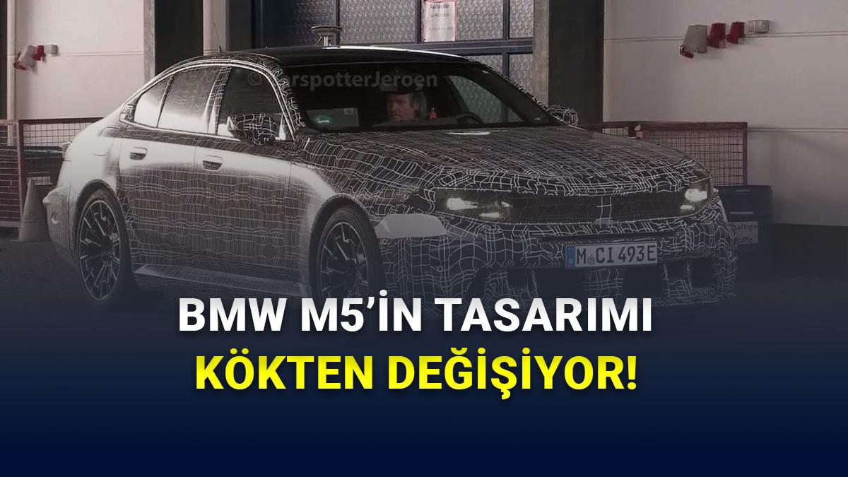BMW M5'in Ya Çok Sevip ya da Tamamen Nefret Edeceğiniz Yeni Tasarımı Ortaya Çıktı