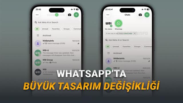 WhatsApp Tasarımı Değişecek! İşte Gelecek O Büyük Yenilik