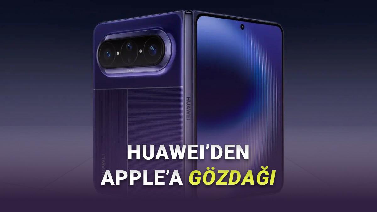 Katlanabilir iPhone Buna da Ge&ccedil; Kaldı: İlk "Geniş Ekranlı" Katlanabilir Telefon Huawei'den Gelecek!