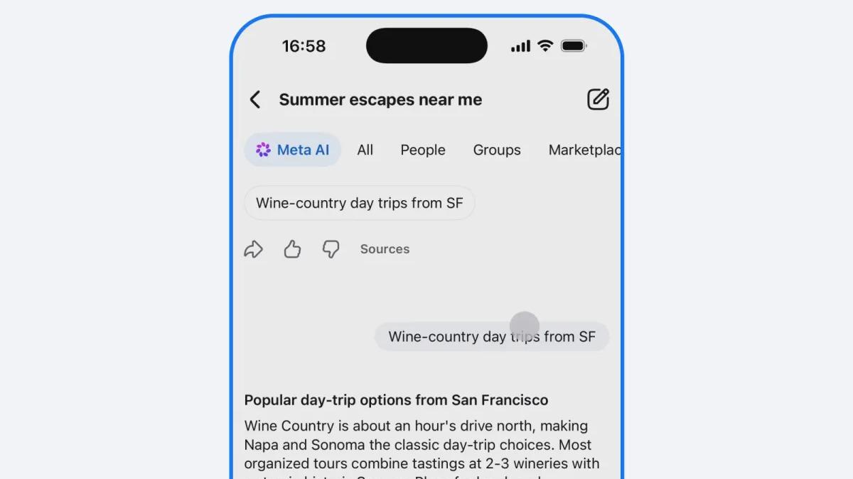 Facebook'a AI Modu Geldi! Google Benzeri Arama Yapmanızı Sağlayacak