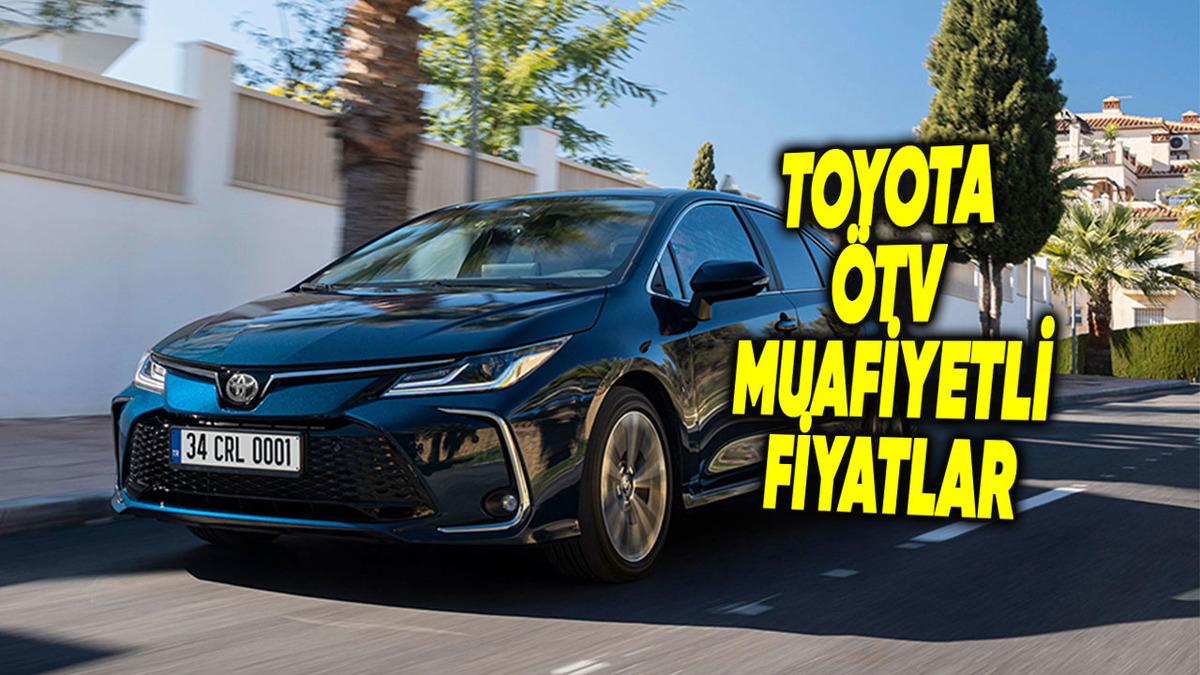 Toyota'nın ÖTV'siz Araba Fiyatları Ne Kadar? 2026 Güncel ÖTV'siz Fiyatlar