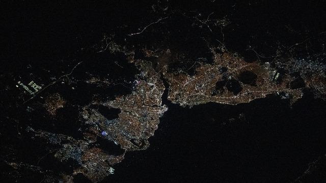 ISS, İstanbul’un Uzaydan Fotoğraflarını Paylaştı
