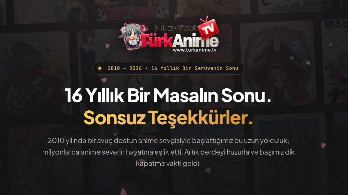Bir Devrin Sonu: Efsane Anime Platformu Türk Anime TV Kapandı!