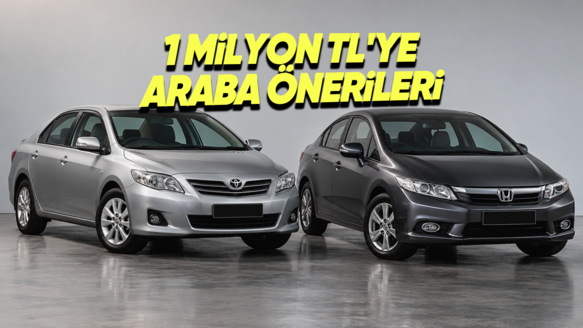 1 Milyon TL'ye Alınabilecek En Sorunsuz İkinci El Otomobiller