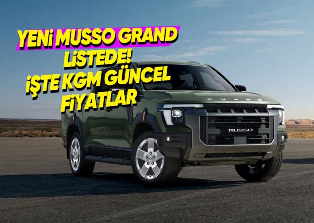 KGM Fiyat Listesi – Ekim 2026