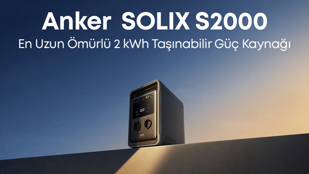 Anker SOLIX S2000 Türkiye’de: 2.000Wh Kapasiteyle 24 Saate Kadar Ev Yedekleme